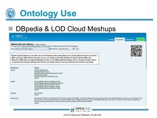 Linked Open Data (LOD) Cloud & Ontology Life Cycles | PPTX