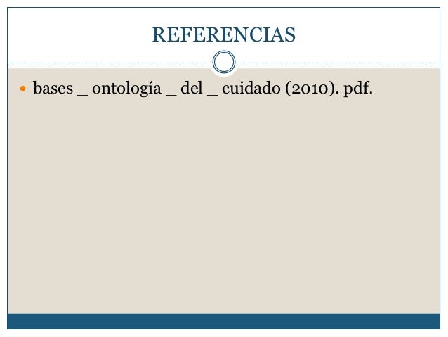 Ontologia en enfermeria