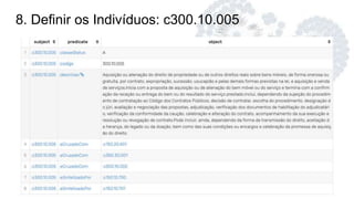 8. Definir os Indivíduos: c300.10.005
 