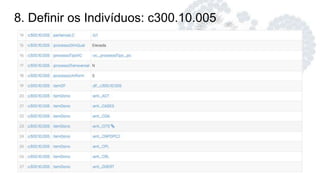 8. Definir os Indivíduos: c300.10.005
 