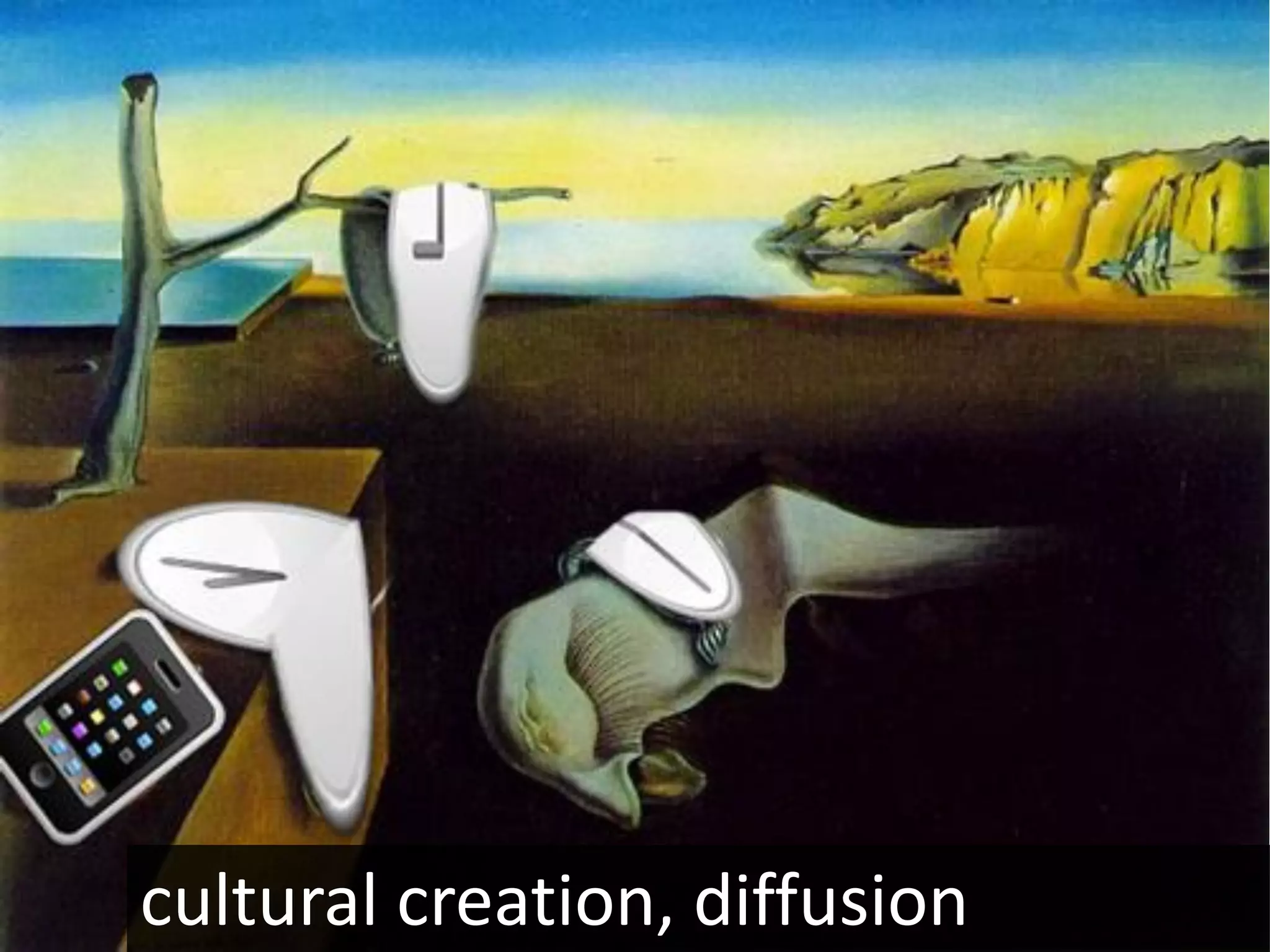 cultural creation, diffusion
 