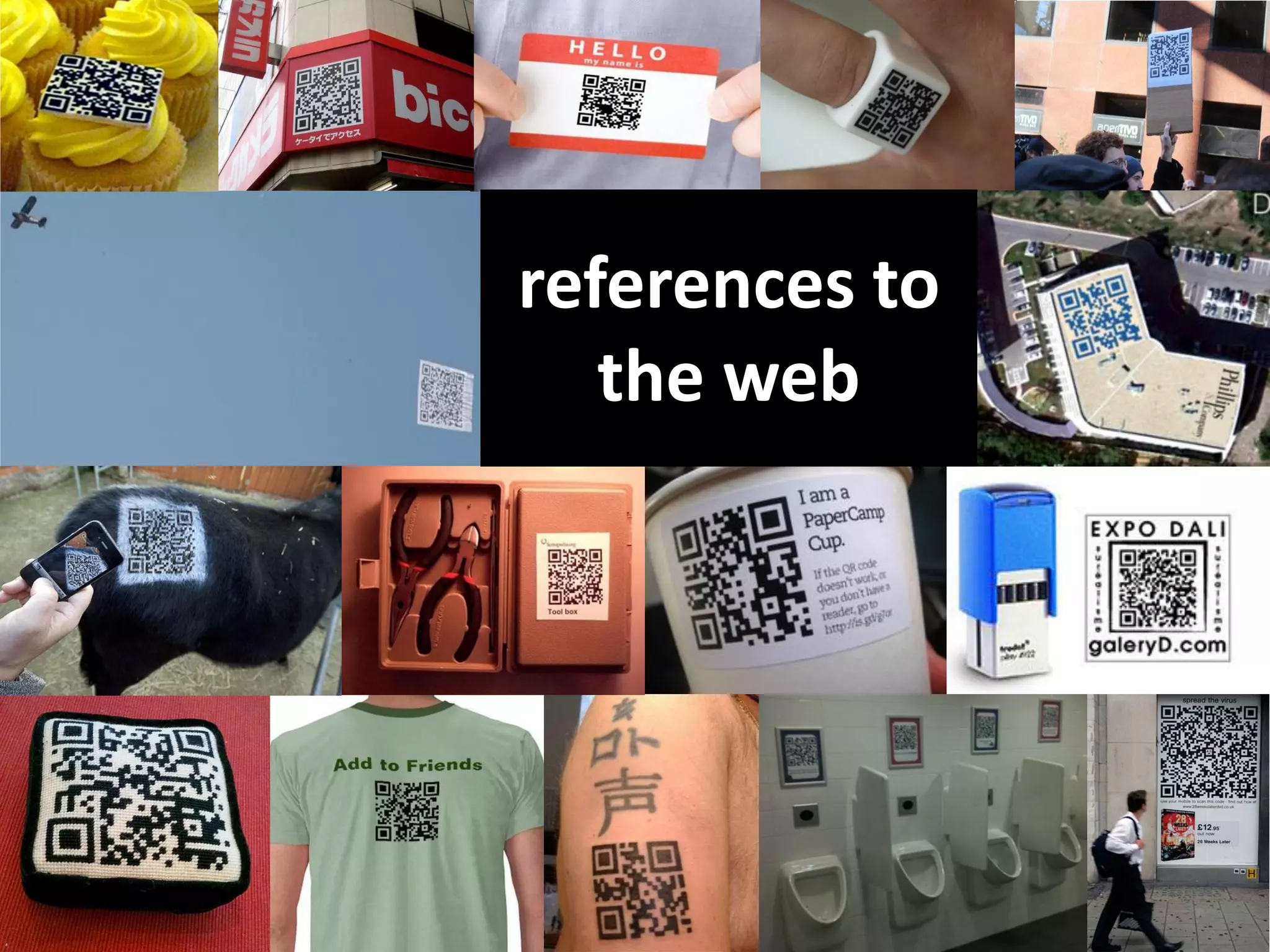 references to
the web
 