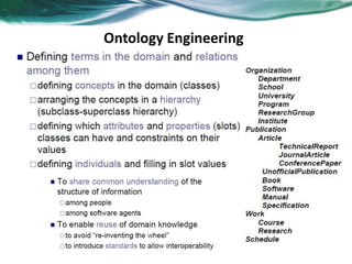 Ontology Engineering
 