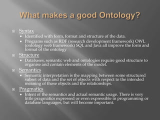 Ontologies Presentation | PPT