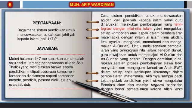 Ontologi/hakikat pendidikan matematika perspektif Islam