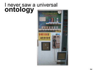 ontology I never saw a universal 
