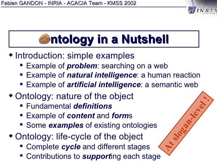 Ontology In A Nutshell