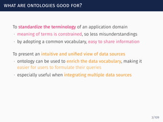 An example for the composition, based on ontologies, of a query for