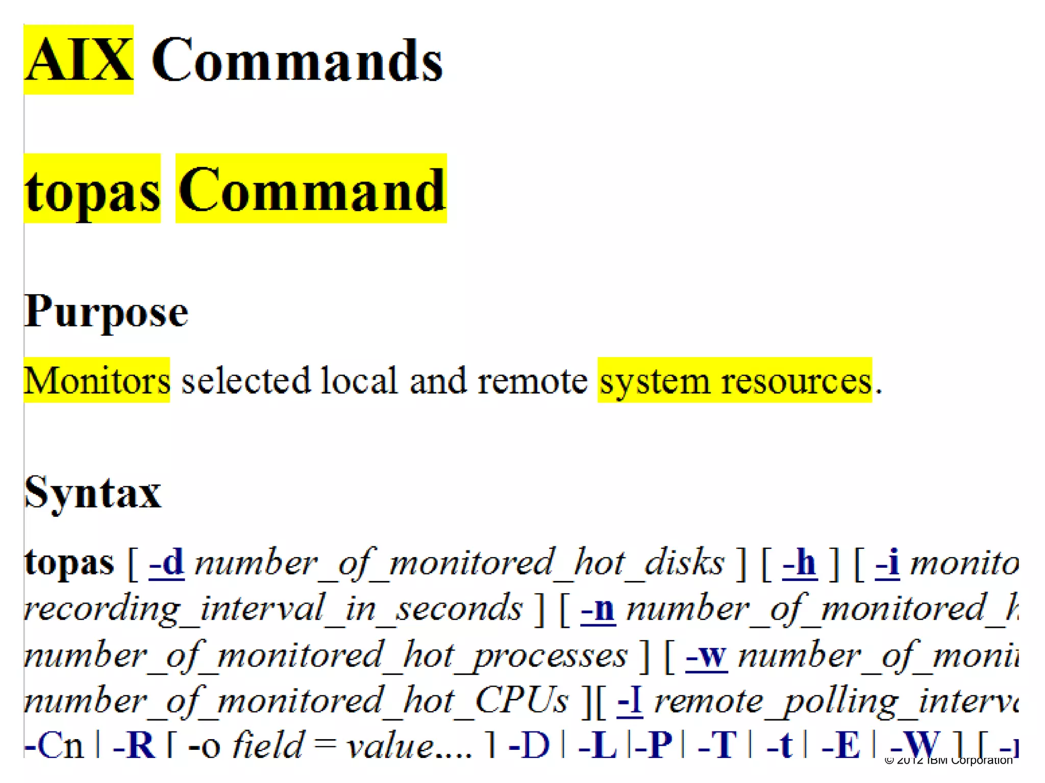 © 2012 IBM Corporation
 