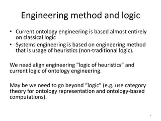 Ontology Engineering for Systems Engineering | PPTX