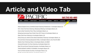Article and Video Tab
 