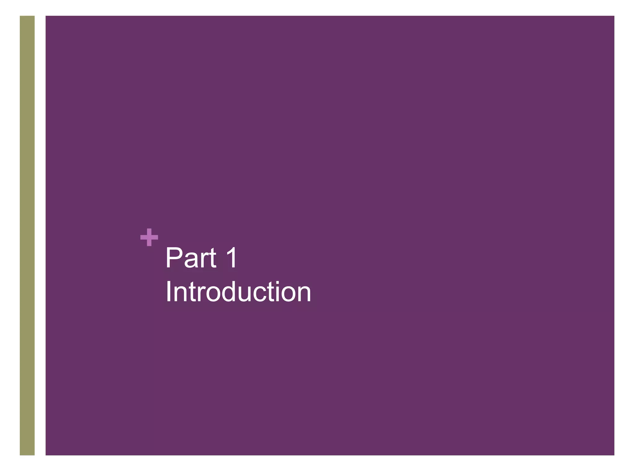 +
Part 1
Introduction
 