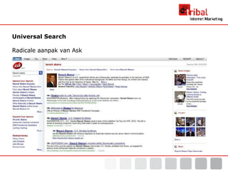 Universal Search Radicale aanpak van Ask 