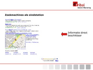 Zoekmachines als eindstation Informatie direct beschikbaar 