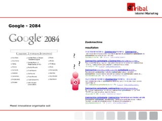 Google - 2084 Meest innovatieve organisatie ooit Zoekmachine resultaten 