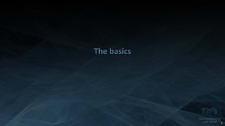 Copyright 2014 Open Networking User Group. All Rights Reserved Confidential Not For Distribution
The basics
1
 