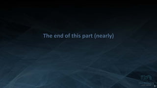 Copyright 2014 Open Networking User Group. All Rights Reserved Confidential Not For Distribution
The end of this part (nearly)
3
 