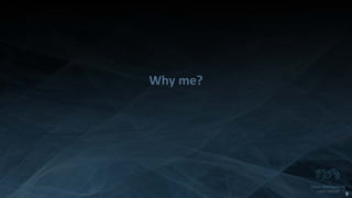 Copyright 2014 Open Networking User Group. All Rights Reserved Confidential Not For Distribution
Why me?
9
 