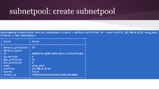 subnetpool: create subnetpool
 