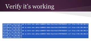 Verify it’s working
 