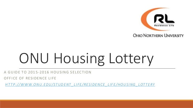 Onu Housing Lottery