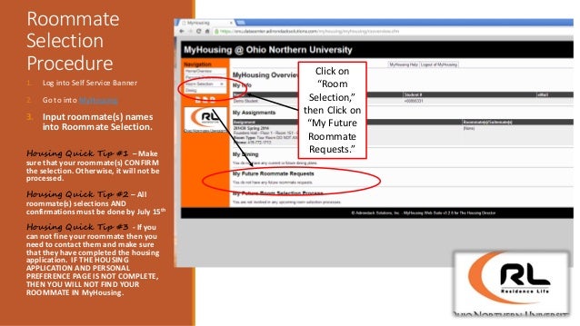 Onu New Student Housing Application Slide Show