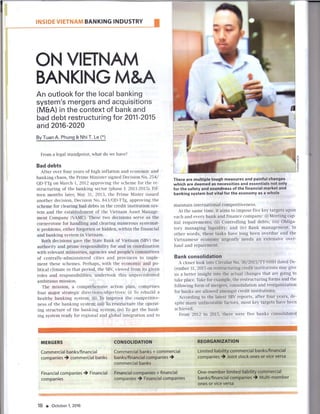 On Vietnam Banking M&A 