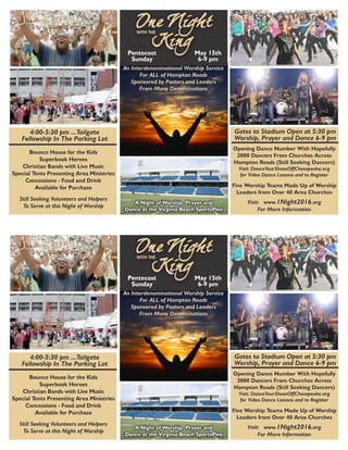 One Night With the King Flyer (to print and cut into two) | PDF