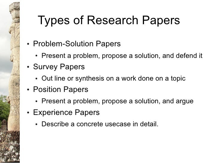 Kinds of term papers
