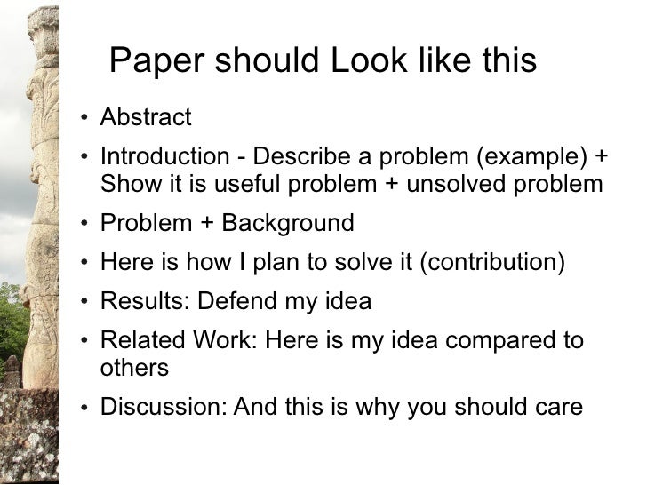 Term paper outline apa format