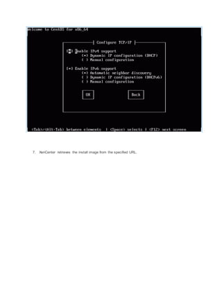 7. XenCenter retrieves the install image from the specified URL.
 