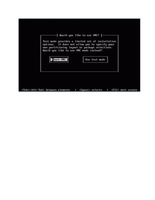 GUI Installation of CentOS/RedHat linux in Order to Customize Partitions on Xenserver