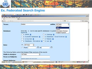 ECA




Ex. Federated Search Engine
 
