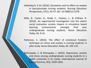 Carter Rudd The Prevalence of Anxiety among College of Health Science Students | PPTX