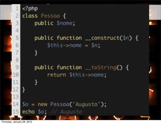 __TOSTRING




Thursday, January 28, 2010
 