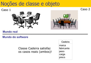 Noções de classe e objeto 