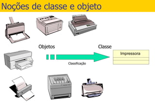 Noções de classe e objeto 