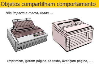 Objetos compartilham comportamento 