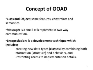Introduction to OOAD | PPTX | Computing | Technology & Computing