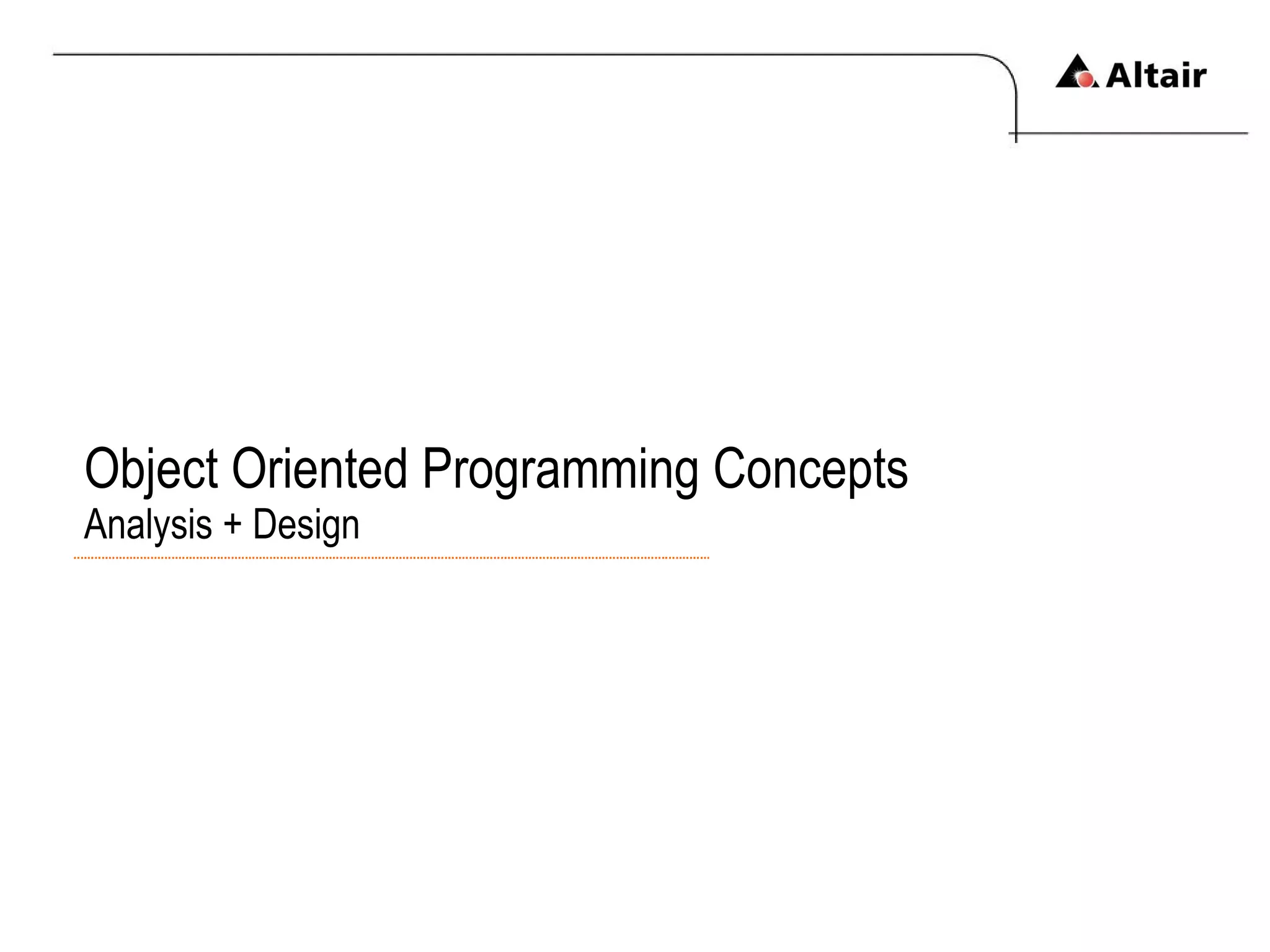 Object Oriented Analysis and Design | PPT