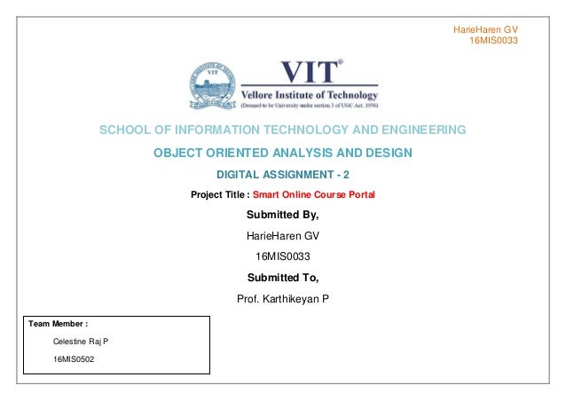 UML Diagrams For Online Course Portal