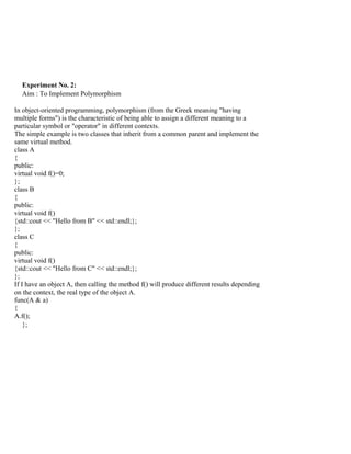 Ooad lab manual | PDF