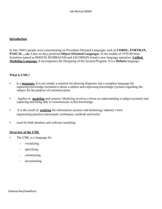 Ooad lab manual | PDF