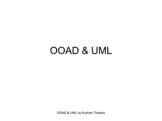 OOAD & UML 