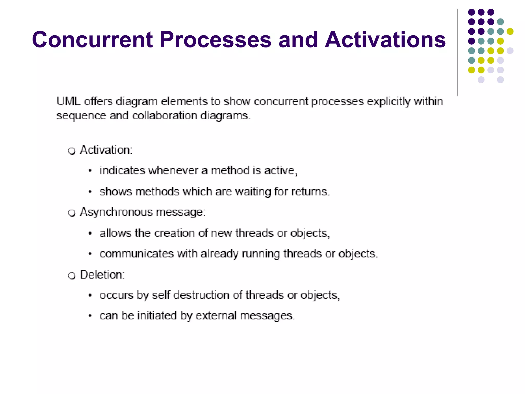Concurrent Processes and Activations
 