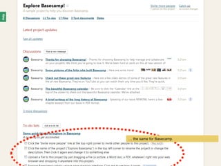  the same for Basecamp.
 