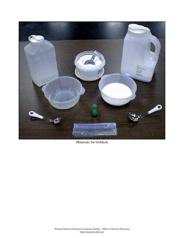 Oobleck Experiment