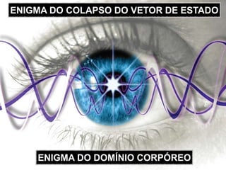 ENIGMA DO COLAPSO DO VETOR DE ESTADO




    ENIGMA DO DOMÍNIO CORPÓREO
 