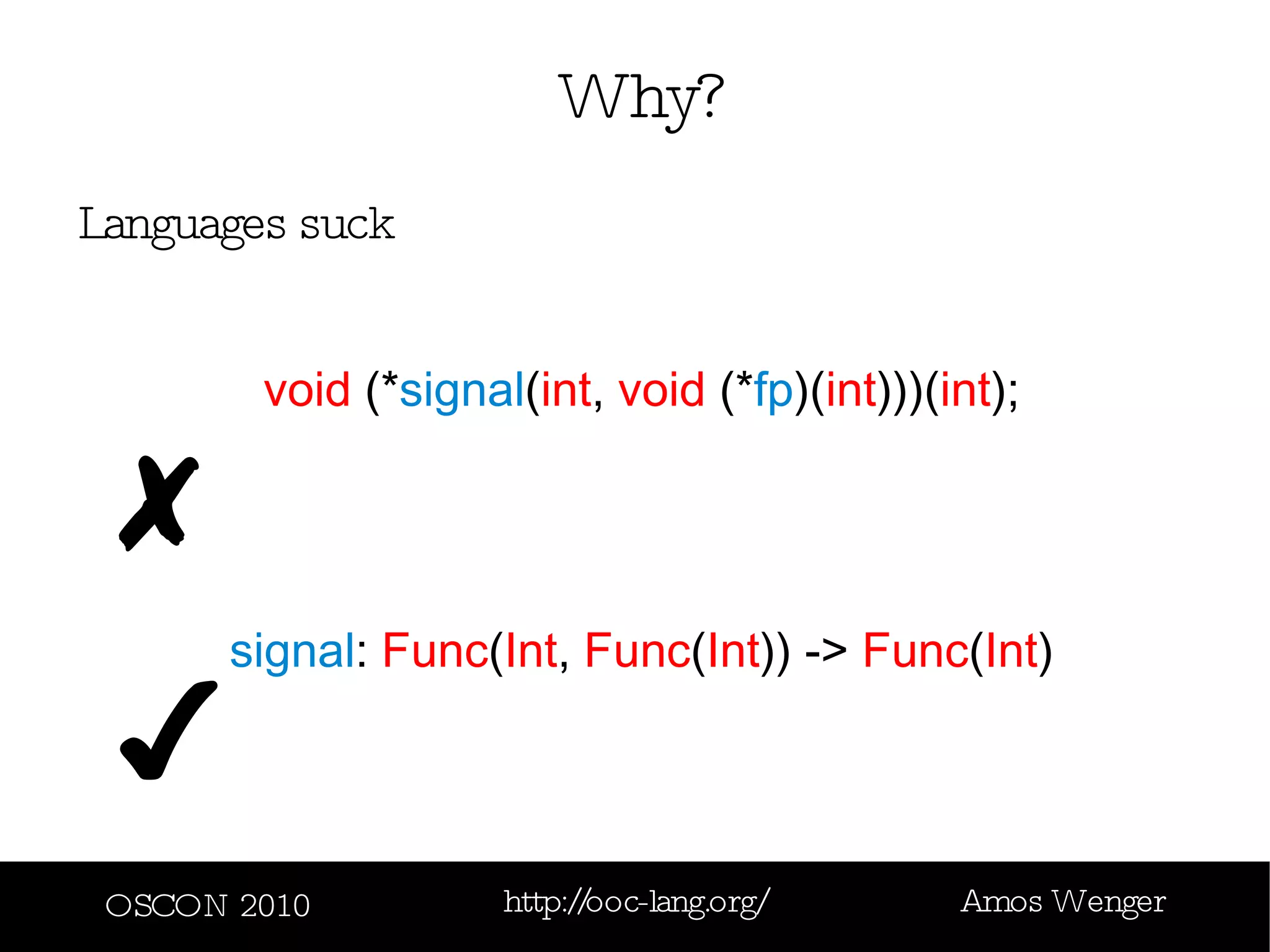 It's not modular enough 