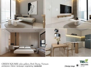 GREEN SQUARE sales gallery, Binh Duong, Vietnam
architecture ? interior ? landscape ? engineering / residential | Design stage
 